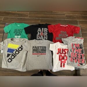 Bundle deal 7 kids athletic brand tees